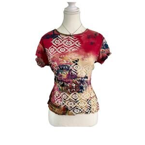 Spencer Jeremy Size Medium 95% Cotton Artsy Vintage Baby Tee